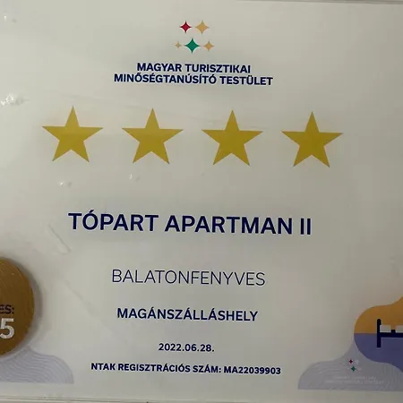 Topart Apartman II Balatonfenyves Exterior foto
